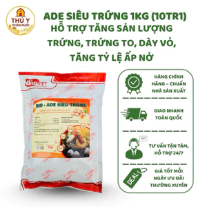 ADE Siêu Trứng 1Kg (10Tr1) Hỗ Trợ Tăng Sản Lượng Trứng, Trứng To, Dày Vỏ, Tăng Tỷ Lệ Ấp Nở Ở Gia Cầm