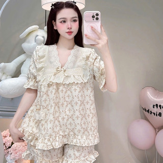 [MẪU HÈ] Bộ Đồ Ngủ Nữ JUSOKA Pijama Ngắn Tay Chất Liệu Đũi Mây Siêu Mềm Mịn Kiểu Dáng Thoải Mái Cho Nữ DU21