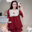 Bộ Đồ Ngủ Nữ JUSOKA Pijama Ngắn Tay Chất Liệu Đũi Mây Siêu Mềm Mịn Kiểu Dáng Thoải Mái Cho Nữ DU21