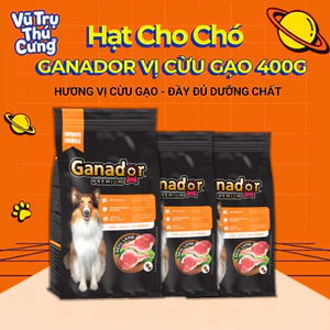 Thức Ăn Cho Chó, Hạt Ganador Cho Chó Trưởng Thành, Vị Cừu Gạo 400g