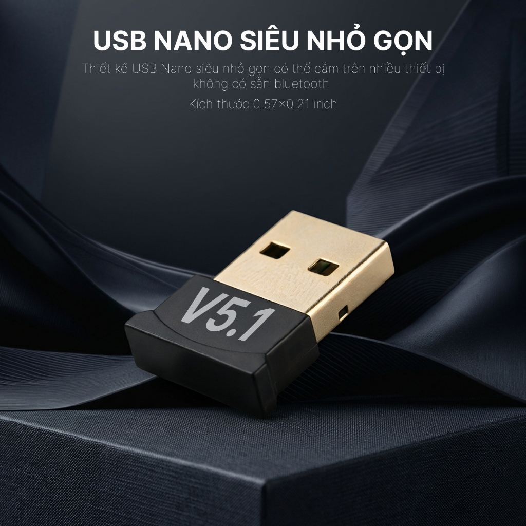 USB Bluetooth 5.1 dành cho PC - Bộ chuyển đổi Bluetooth USB nhỏ gọn tiện dụng - BCD | BigBuy360 - bigbuy360.vn