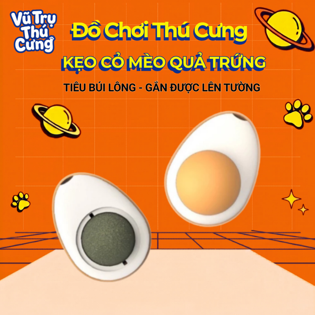 Đồ Chơi Kẹo Cỏ Mèo Dán Tường Giúp Mèo Thư Giãn, Thơm Miệng, Tiêu Búi Lông