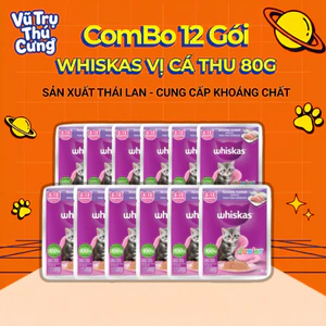 Combo Pate Whiskas cho Mèo con vị Cá thu 80g