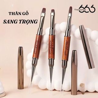 Cọ Vẽ Nail 2 Đầu Cao Cấp (Nail Art Brush Dual End) – Cọ Vẽ Gel, Kẻ Line, Tạo Form Chuẩn Salon THEGIOINAIL666