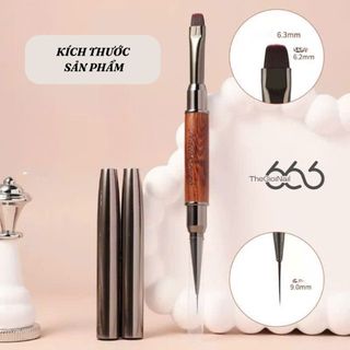 Cọ Vẽ Nail 2 Đầu Cao Cấp (Nail Art Brush Dual End) – Cọ Vẽ Gel, Kẻ Line, Tạo Form Chuẩn Salon THEGIOINAIL666