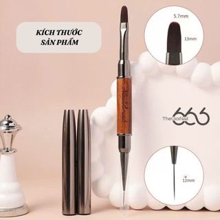 Cọ Vẽ Nail 2 Đầu Cao Cấp (Nail Art Brush Dual End) – Cọ Vẽ Gel, Kẻ Line, Tạo Form Chuẩn Salon THEGIOINAIL666