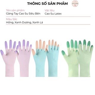 Găng Tay Cao Su Rửa Chén APTLYFINDS - Siêu Dai, Chống Trơn Trượt, Rửa Bát