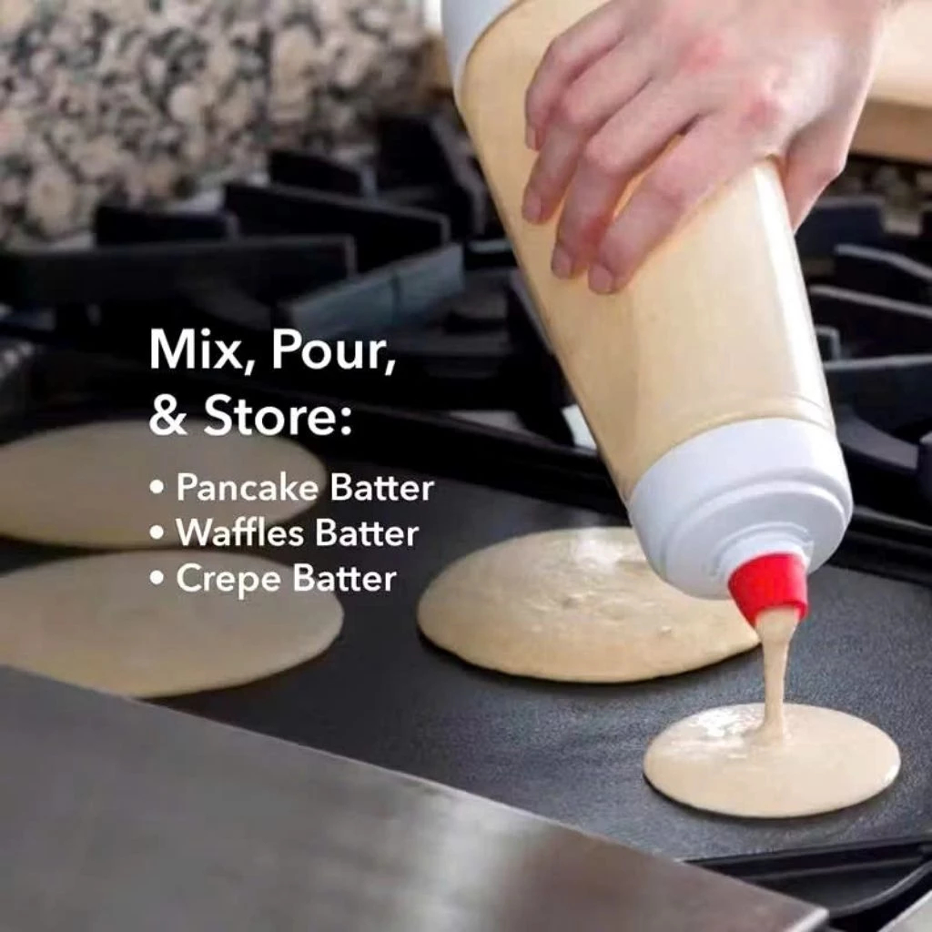 Bình bóp lò xo đựng kem trứng, kem muối, kem cheese, bình bóp topping cầm tay tiện lợi