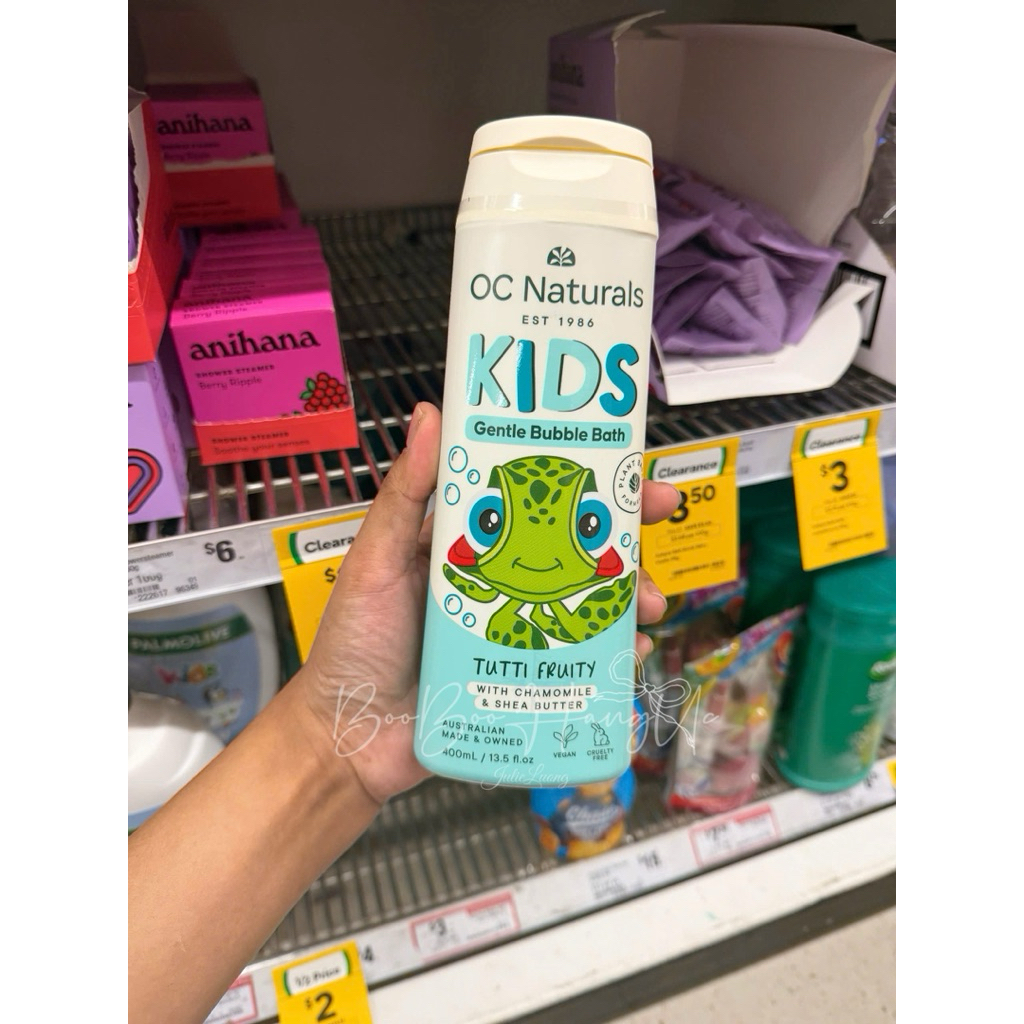 Sữa tắm và gội tự nhiên cho bé 3IN1 OC Naturals Úc 400ml ( Air order 3-5 ngày )
