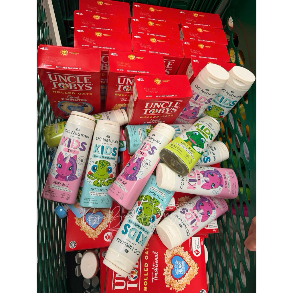 Sữa tắm và gội tự nhiên cho bé 3IN1 OC Naturals Úc 400ml ( Air order 3-5 ngày )