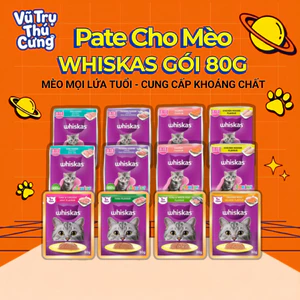 Pate Whiskas Cho Mèo Mọi Lứa Tuổi Giàu Dinh Dưỡng 80g
