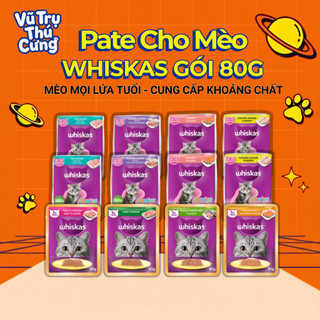 Pate Whiskas Cho Mèo Mọi Lứa Tuổi Giàu Dinh Dưỡng 80g
