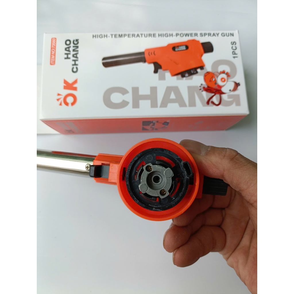 Đầu khò gas mini Okchang tự động đánh lửa- Súng khò gas cầm tay chịu nhiệt khò than khò thịt giá rẻ