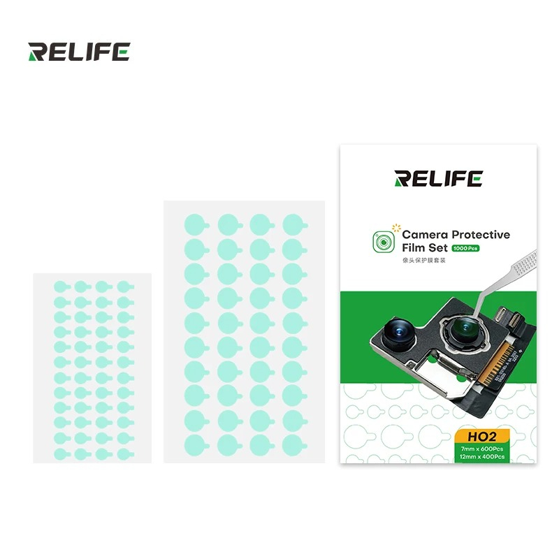 Miếng dán bảo vệ camera điện thoại RELIFE HO2 1000 cái, che kính sửa chữa, chống bụi, hạn chế trầy xước. 7/12mm