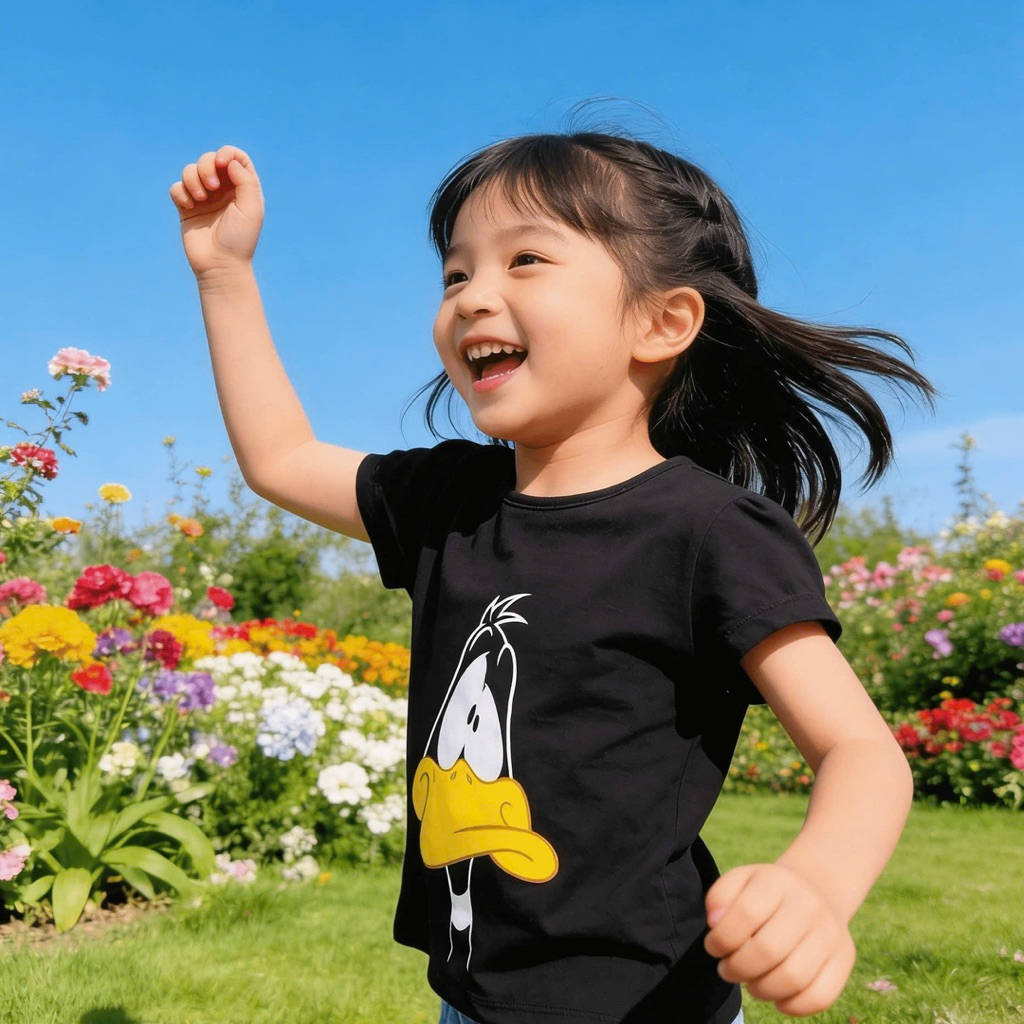 {SUPER SALE} Áo Phông Bé Gái Cotton Mềm Mịn In Hình Dễ Thương, Áo Thun Bé Gái Ngắn Tay Cho Bé 8-20kg (1-6 Tuổi)