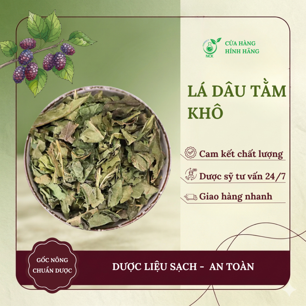 [NCK Farmacy] Lá Dâu Tằm Khô Sấy Lạnh Pha Trà, Thanh Nhiệt Giải Độc, Hỗ Trợ Làm Mát Cơ Thể