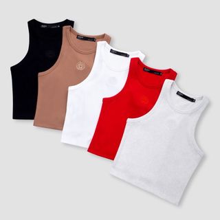 [ẢNH THẬT ĐỘC QUYỀN MIDDUA] TANK2401 Tank crop gân thêu hoạ tiết