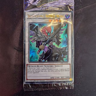 Thẻ Bài Yugioh Chính Hãng Blackwing Armed Wing LART-EN078 (Bản Uncensored / Nguyên Seal) - Lost Art TCG