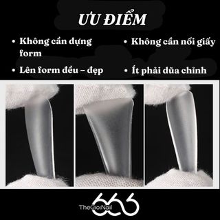 Tip Úp Móng HSM Tem Vàng 500pcs Không Vết Nối Seamless Full Cover Nail Tips – Tip Mềm Dẻo, Ôm Form Chuẩn THEGIOINAIL666