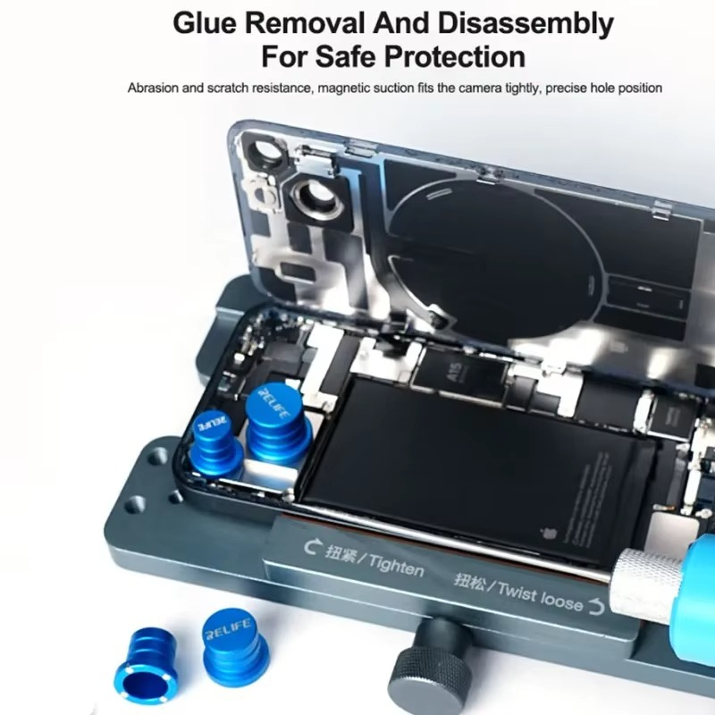 Bộ nắp đậy camera điện thoại RELIFE RL-099 bảo vệ chống bụi, xước, va chạm. Bộ 4 nắp từ tính 9/11/12/13mm