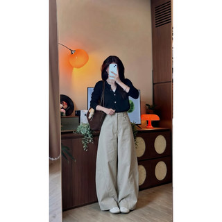 Quần Ống Cong Chất Kaki Dày Dặn Loại Đẹp