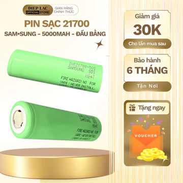 Pin sạc 21700 Ssung 5000mAh 25A xả cao cho đèn pin cầm tay siêu sáng, đèn pin, đèn pin đèn pin đèn pin《Ssung 21700