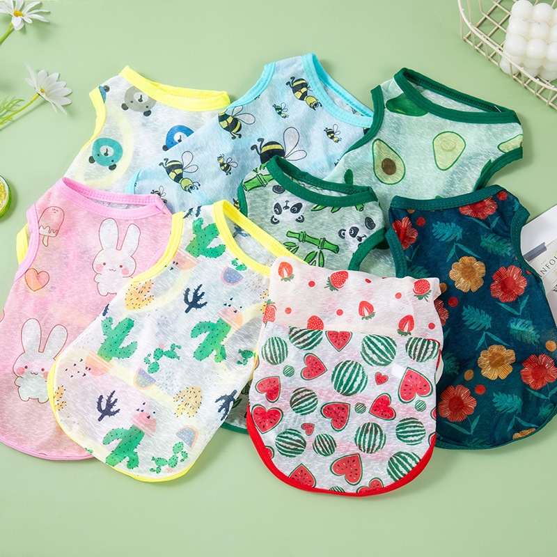 PC030 PETMK ÁO THUN COTTON BA LỖ CHO CHÓ MÈO SIÊU THOÁNG MÁT, CO GIÃN PHỤ KIỆN THÚ CƯNG