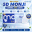 Khẩu Trang 5D MONJI - Thùng 200 Chiếc Khẩu Trang Y Tế 3 Lớp Kháng Khuẩn