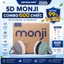 5D MONJI - Thùng 600 Chiếc Khẩu Trang 3 Lớp Kháng Khuẩn,Chống Bụi Mịn