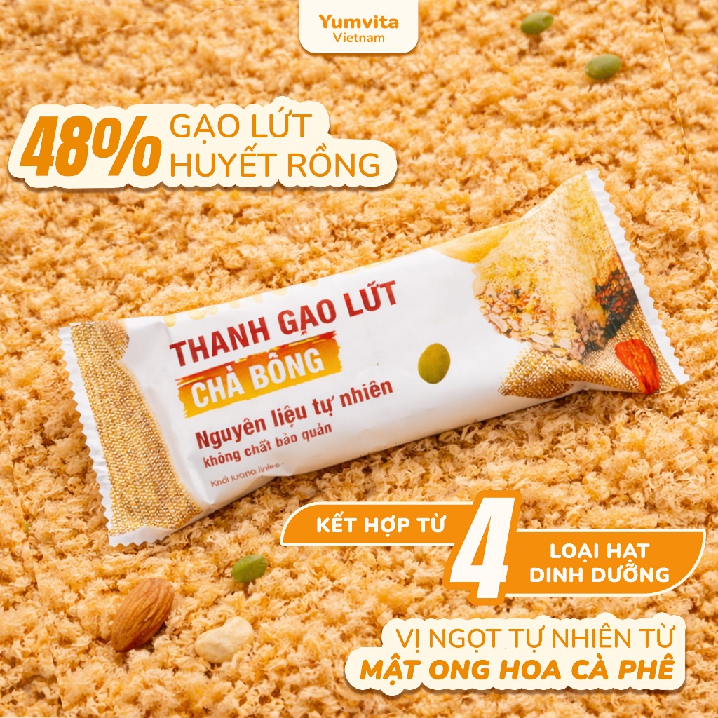 [MUA 1 TẶNG 1] Thanh Gạo Lứt Dinh Dưỡng 3 Vị Chà Bông/ Rong biển/Bánh Kẹp Rong Biển Yumvita - 200gr