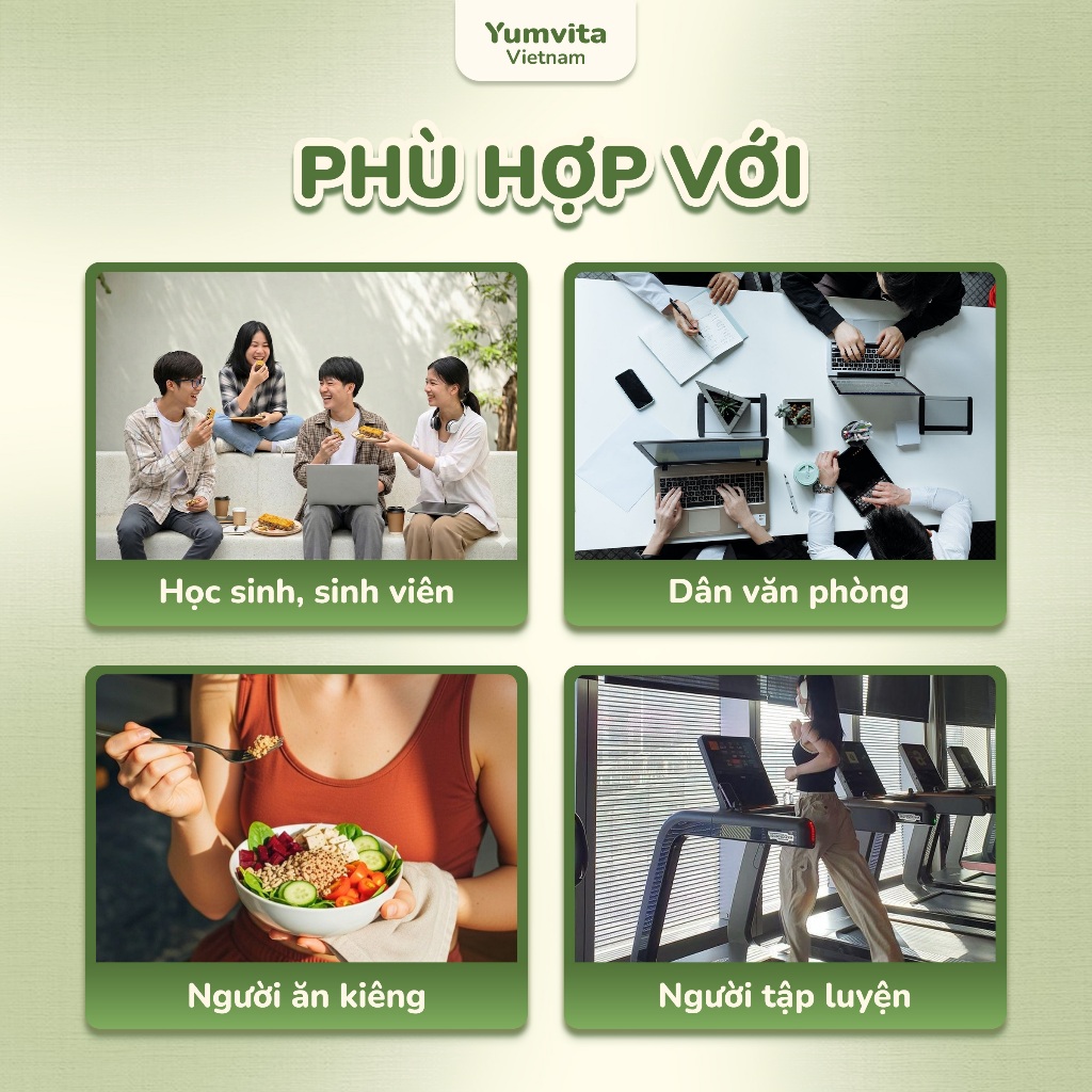 Thanh Gạo Lứt Dinh Dưỡng Vị Rong Biển Yumvita - Hộp 10 Thanh 200g Phù Hợp Ăn Kiêng Lành Mạnh Healthy