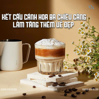 SET 6 Ly Thủy Tinh Trong Suốt Vân Sọc | Ly Thủy Tinh Cao Cấp Chịu Nhiệt - Ly Uống Cà Phê, Trà, Nước Ép DECOR Bàn
