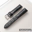 Dây da đồng hồ vân cá sấu cao cấp (Đủ size 12-14-16-18-20-22mm) - Khóa cài inox không gỉ