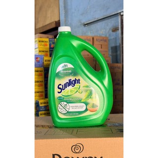 Nước rửa chén Sunlight khử mùi tanh matcha trà Nhật can 3.3 lít