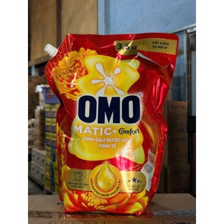 Nước giặt OMO Matic cửa trên hương Comfort tinh dầu thơm túi 3.6kg