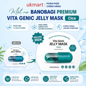 Combo 10 Mặt Nạ BANOBAGI Vita Genic Jelly Mask Cica Giúp Phục Hồi Và Làm Dịu Cho Da Nhạy Cảm 30ml