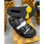 ⚡️[Hight Quality] Dép Sandal Nam Nữ \/ Full Box Quai Cài - Điểm Nhấn Hoa Đen Phối Đế Vàng Cao Cấp Loại 1