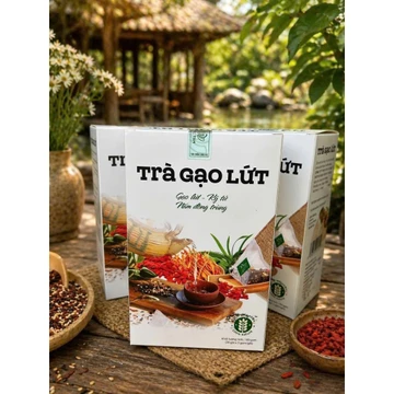 2 Hộp Trà hoa gạo lứt đông trùng hảo giảm cân, trà gạo lứt huyết rồng giảm mỡ bụng , thanh lọc cơ thể, an thần ngủ ngon