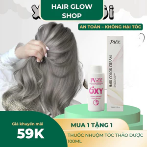 huốc nhuộm tóc, thuốc nhuộm tóc màu Xám Khói Pv20c