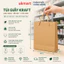 Túi Giấy Gói Quà Tặng A4 A5 A6 - Giấy Kraft Nhật 160gsm, Túi Quà Tặng Mỹ Phẩm Giáng Sinh Noel