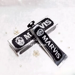 Marvis Liquorice Mint Toothpaste 85ml Unique Elegant Flavor Long Lasting Freshness Gentle Clean Protects Gums & Teeth