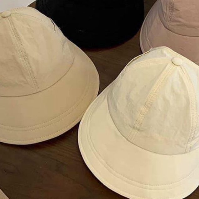Mũ bucket có nút đeo khẩu trang- Mũ nón hở đầu chống nắng, chống tia UFP50+  thời trang