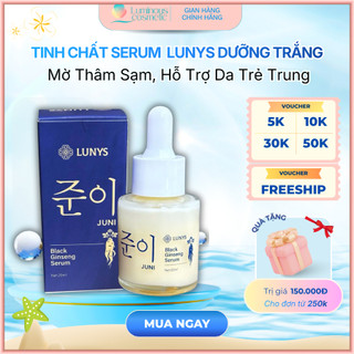 Tinh Chất Serum Black Ginseng Nhân Sâm Đen LUNYS, Dưỡng Trắng Da, Mờ Thâm Sạm, Hỗ Trợ Da Trẻ Trung