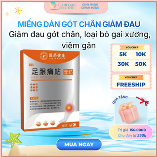 Miếng dán gót chân giảm đau cho cho viên gai cân chân, viêm gân Achilles/giảm đau khi tiếp đất khi đi bộ (6 miếng/hộp