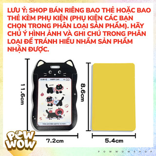 Bao Đựng Thẻ Nhân Viên Nhựa ABS Phong Cách Nhân Vật Hoạt Hình Mèo Đen Black Cat Táo Bán Riêng Theo Phân Loại