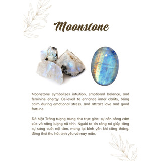 [Tiệm của Wi] Vòng tay thắt macrame Moonstone x Labradorite tự nhiên cân bằng năng lượng, thu hút tình yêu, thu hút tích