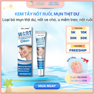 Kem mụn thịt dư cao cấp Sol Lora, Kem tẩy nốt ruồi, mụn thịt dư, nốt ve chó, u mềm treo, South Moon chính hãng