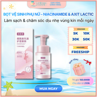 Bọt vệ sinh phụ nữ – Niacinamide & Axit Lactic – Làm sạch & chăm sóc dịu nhẹ vùng kín mỗi ngày(LUMi)