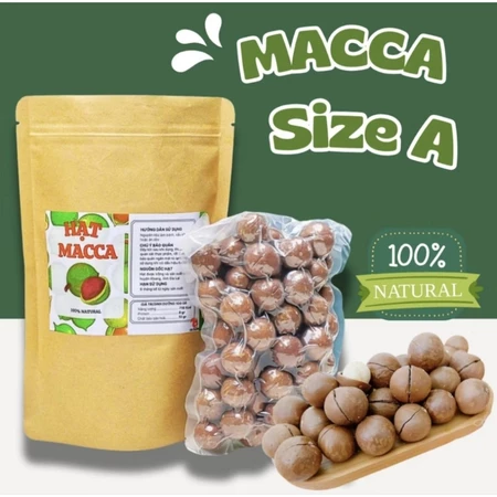 500gr Hạt macca Organic size A Kbang Gia Lai giàu dinh dưỡng, hạt sấy khô định dưỡng ( hạt macca nứt vỏ)