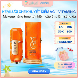 Kem lười che khuyết điểm  VC - Kem  Vitamin C VC makeup nâng tone tự nhiên, cấp ẩm, làm sáng da, che khuyết điểm